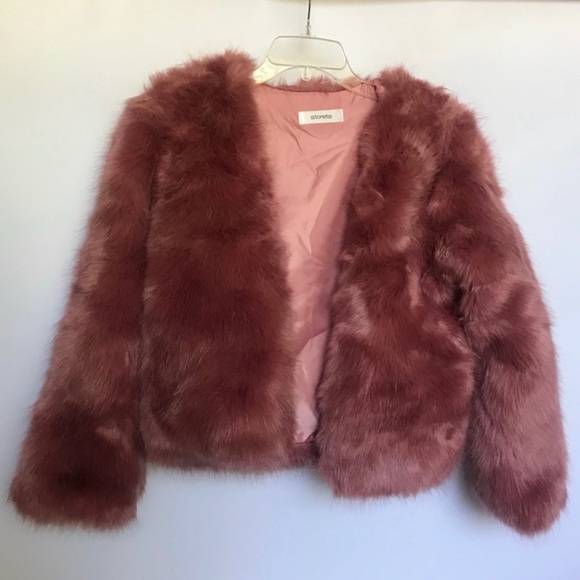 Storets Pink Fur Jacket - Picture 2 of 3